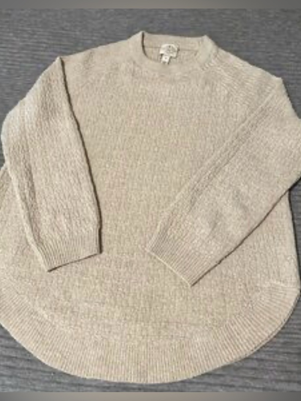 St. John's Bay women’s Cream Crewneck Sweater